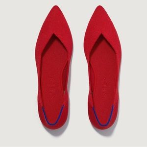 Rothy’s the point in red flats